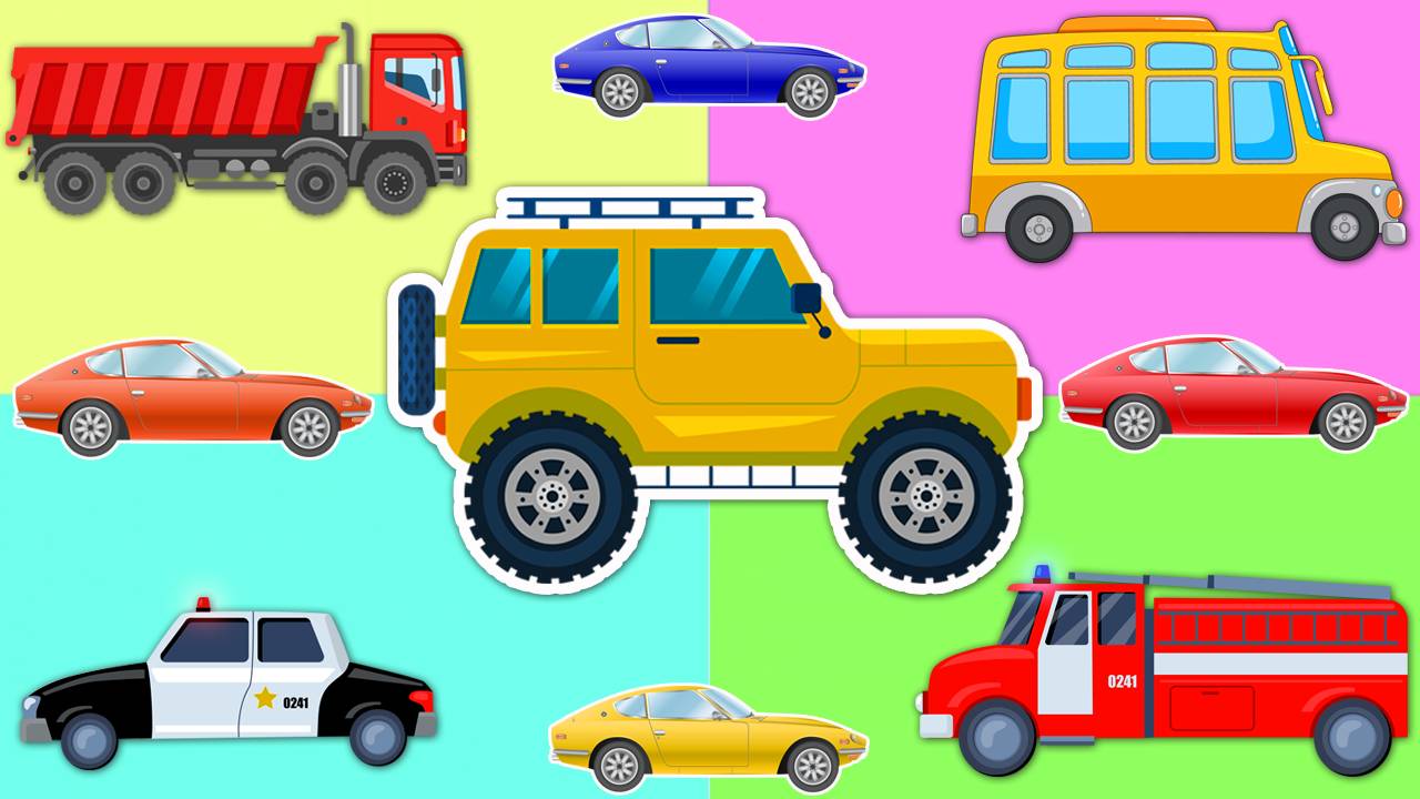 Мультик про машинки - Учим с машинками - Развивающий мультфильм для детей