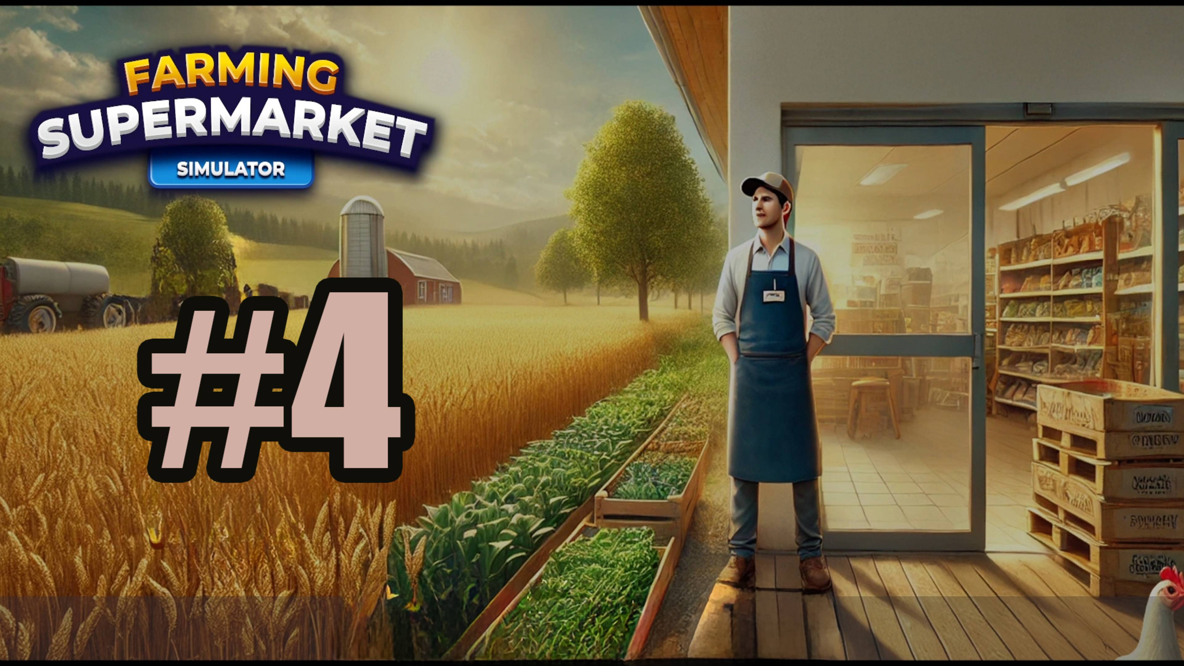 Farming and Supermarket Simulator #4 нанял кассира