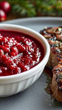 Клюквенный соус к мясу