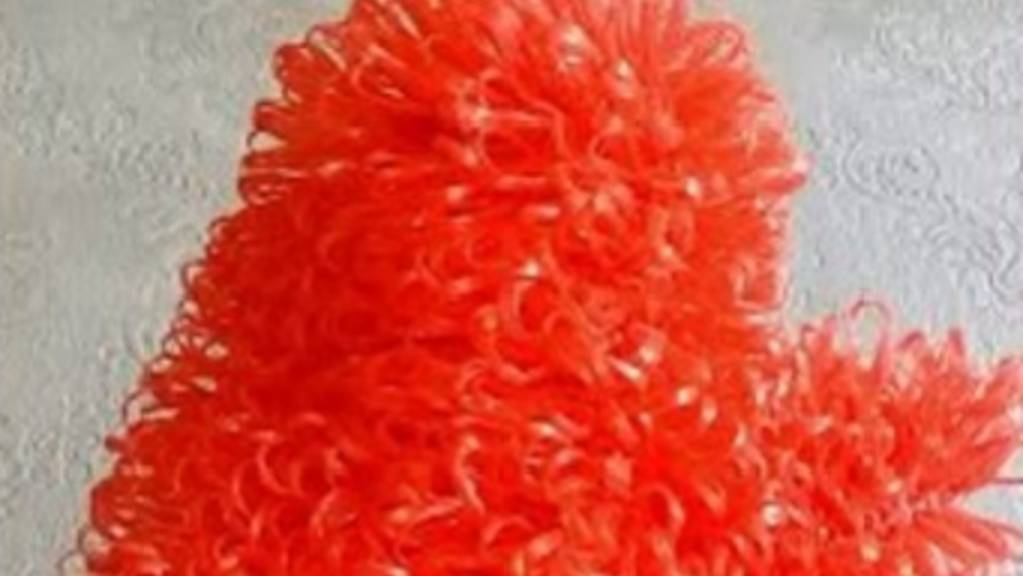 Закрываем верх мочалки рукавички крючком. Часть 4