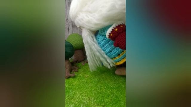 Обзор на вязаную интерьерную игрушку Морозко 🎄
