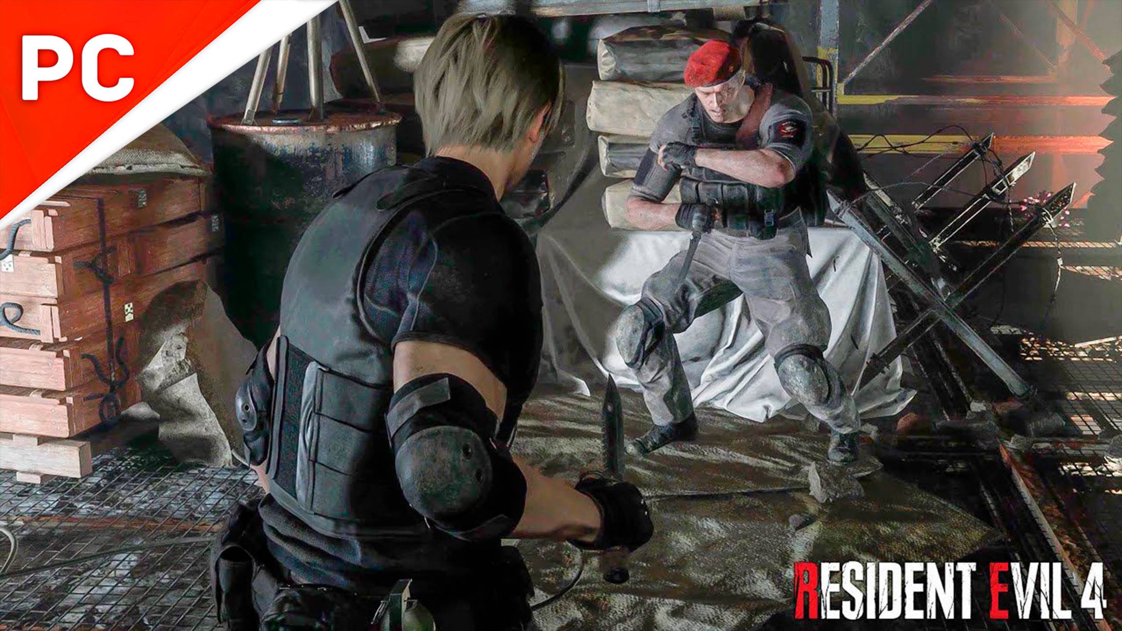 Краузер против Леона & Нож быстрее пистолета! 💀 «Обитель зла 4» RE4 Remake