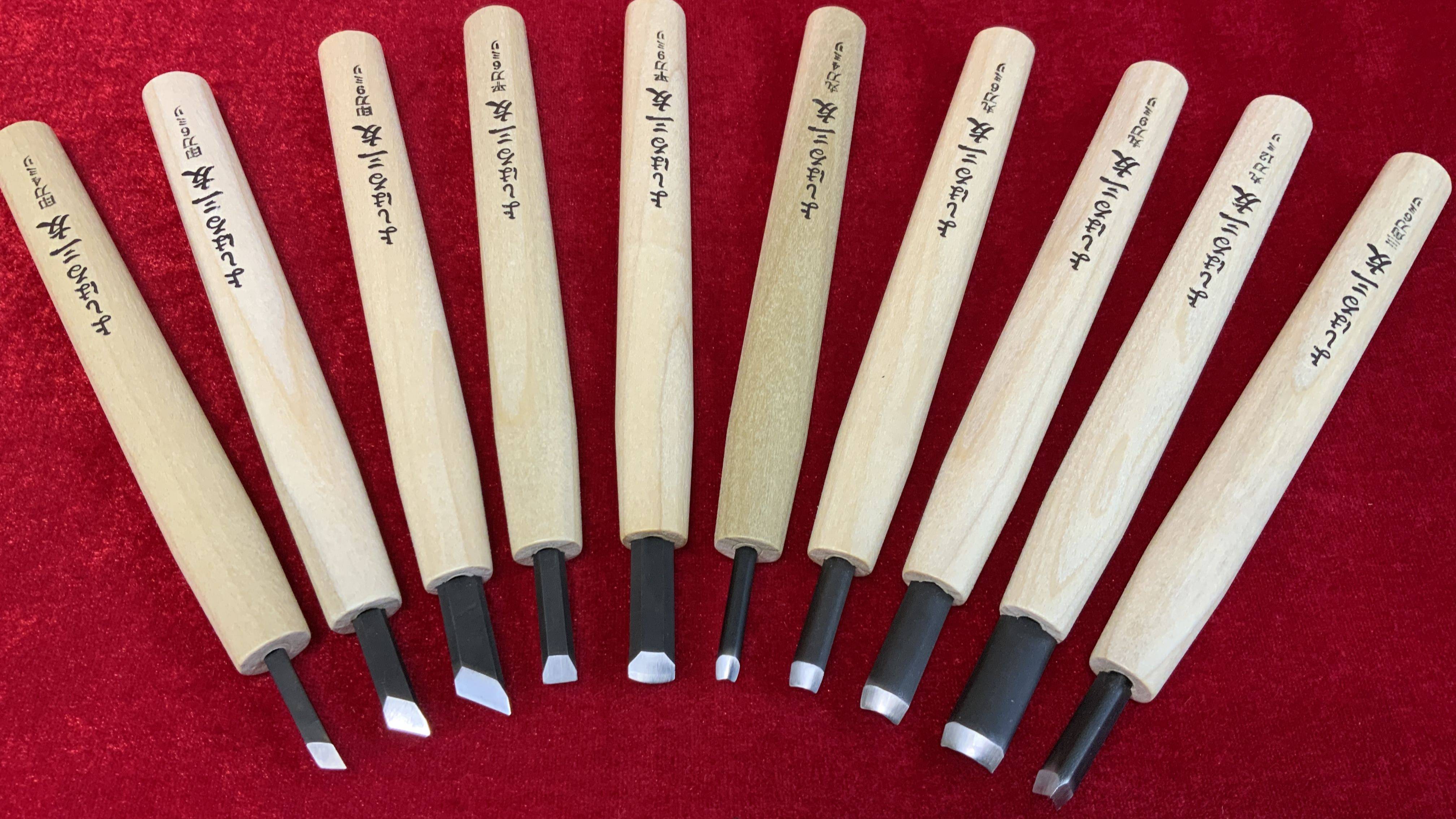 Набор для резьбы по дереву W-10 Yoshiharu, Япония