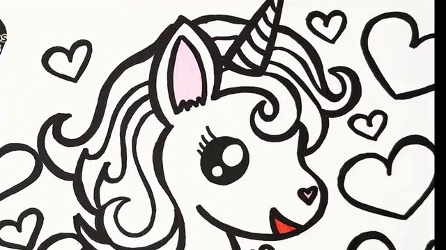 Как нарисовать и раскрасть единорога просто