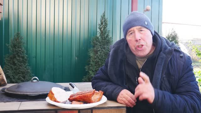 Шаляпинские щи в казане на костре