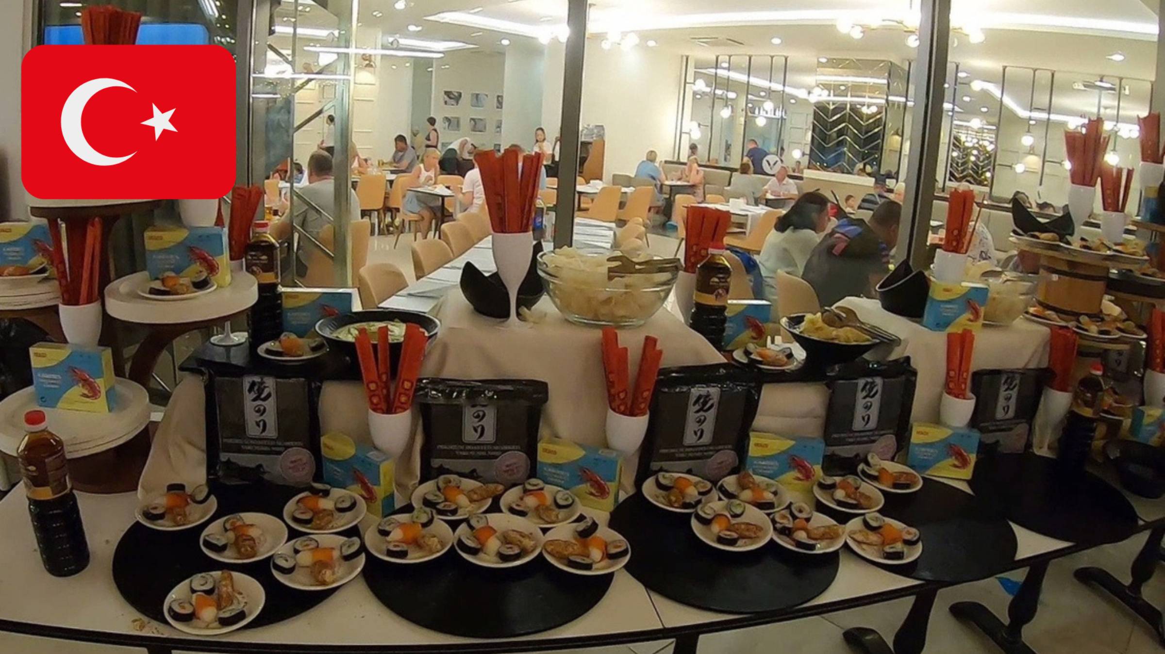 #14 Суши и роллы на ужин в отеле Victory Be Mine 5*. Турция. Сентябрь 2022