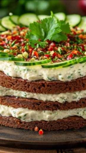 Печёночный торт из куриной печёнки