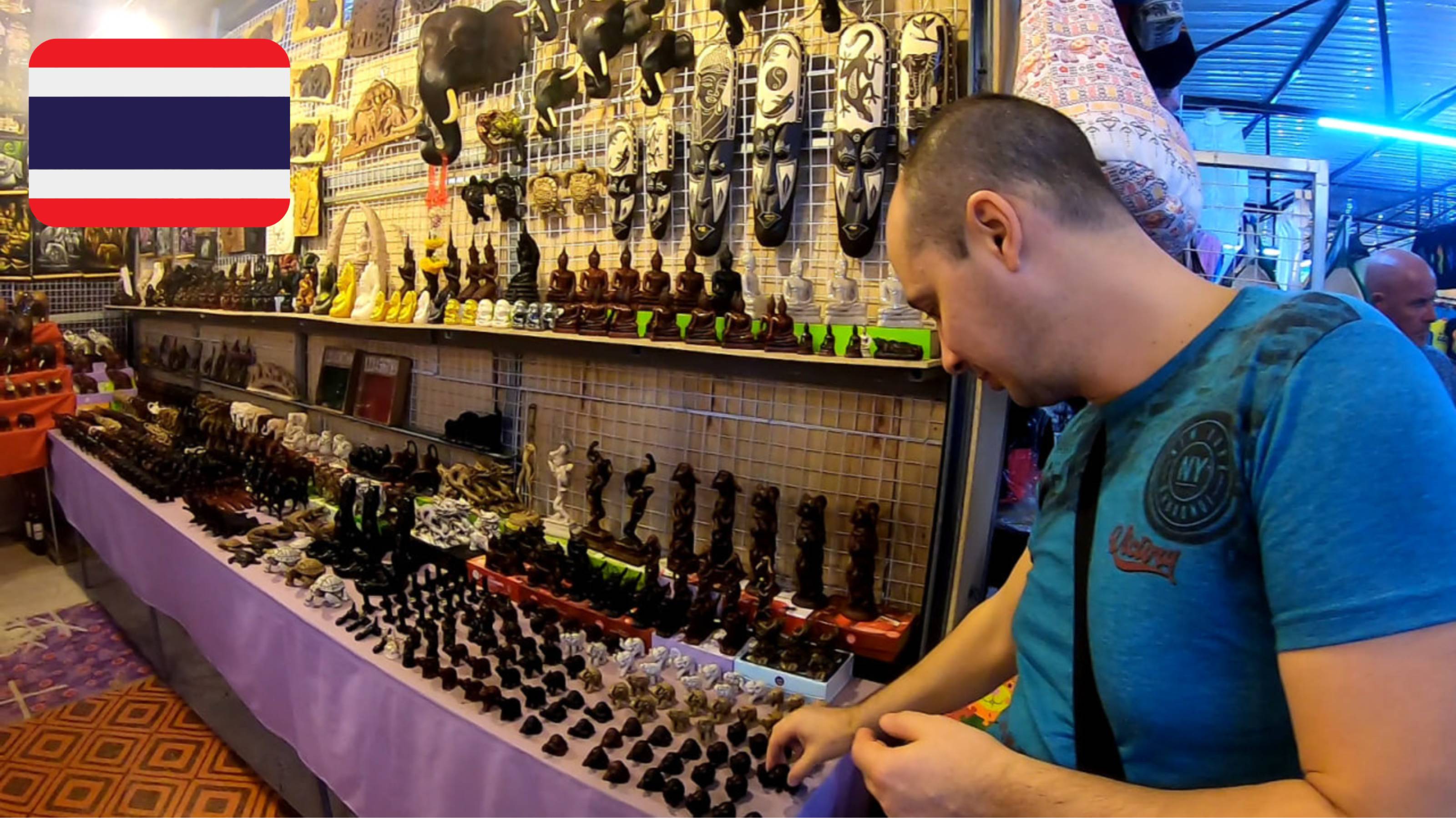 #4 Вечерний рынок в районе Ката. Вкусная и недорогая еда, одежда, сувениры. Пхукет. Декабрь 2019