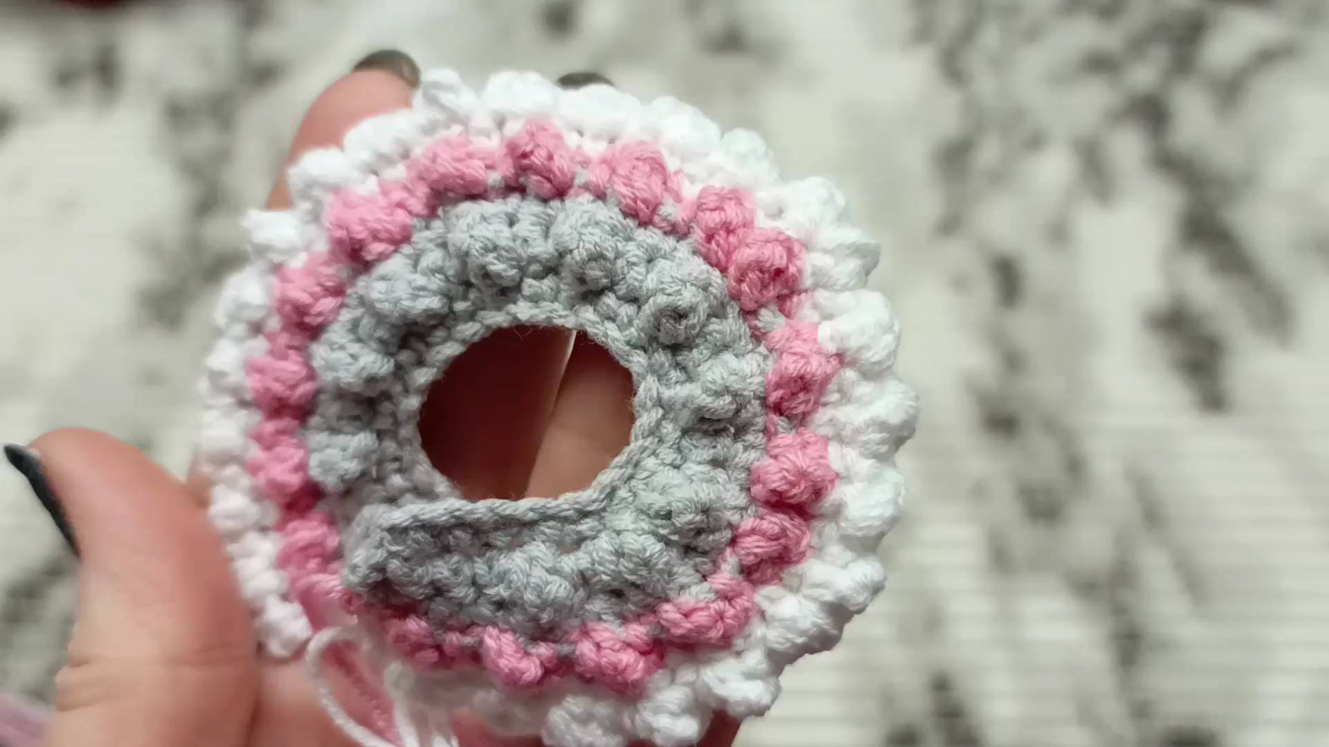 Узор крючком _Рельефные Бугорки_ вяжем вмести каждый ряд, видео мк для начинающих, пошагово