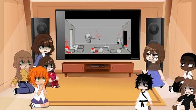 Kokujin no tenkousei react to Hiroki as Hank J Wimbleton MC2 (KNT x Madness Combat AU)