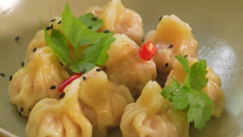 Хрустящие пельмени с мясом в соусе терияки. Пельмени с мясом и креветками. | Наедине с Мосиным /4