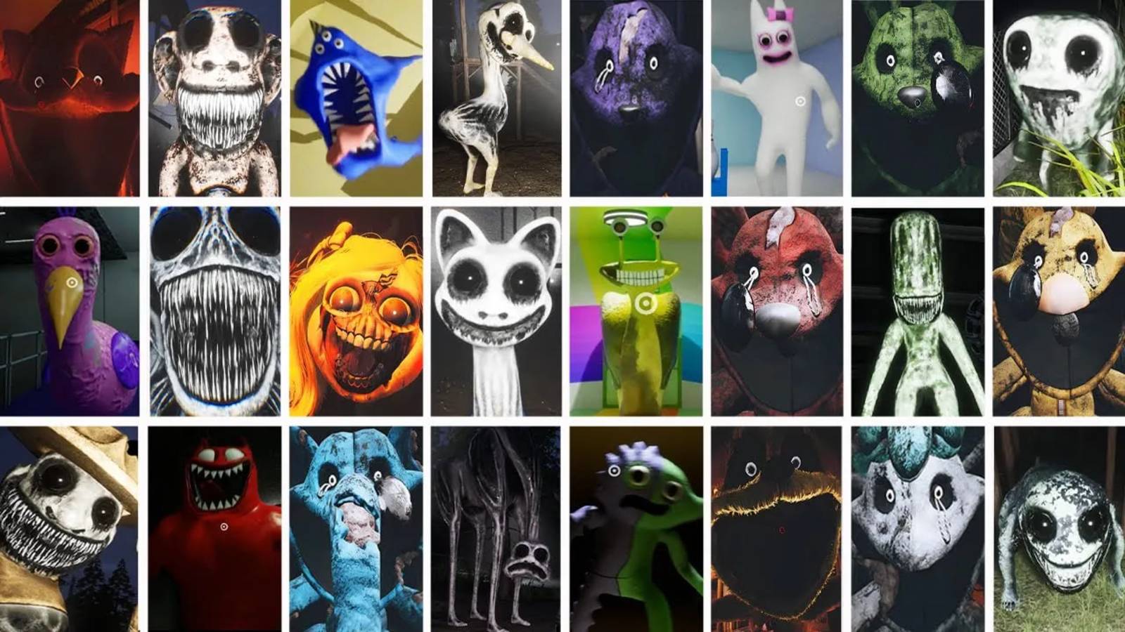 Зоономалия, Поппи ПлейТайм , Сад Банбана, Джойвилль - Все Пугалки (Скримеры)