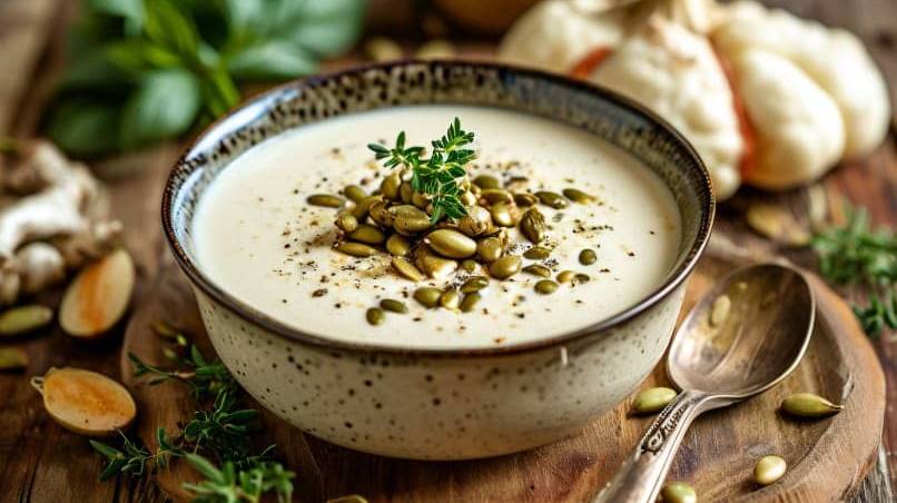 Крем-суп из цветной капусты со сливками