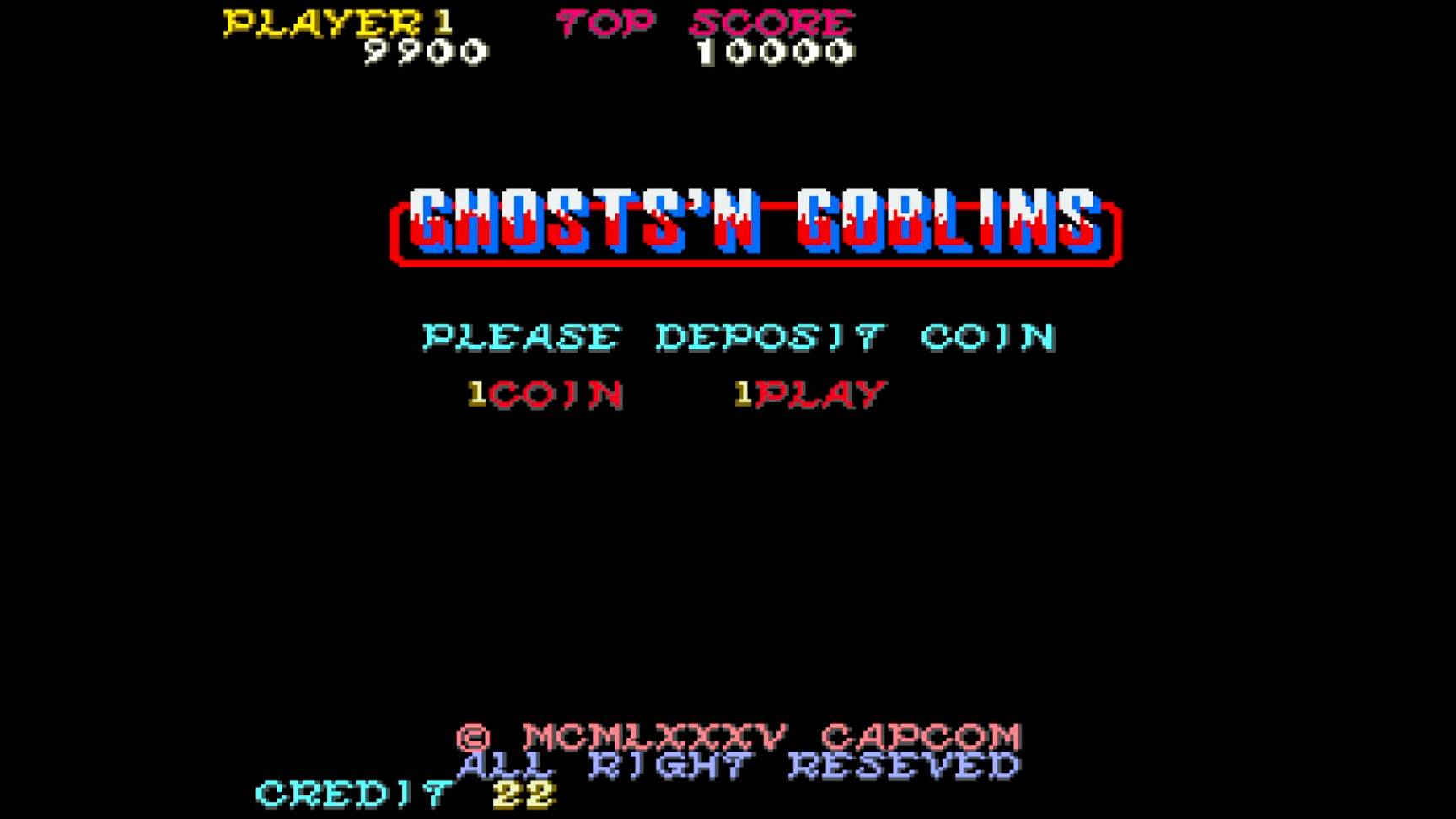 Прохождение Ghosts 'N Goblins Arcada (MAME) 1985