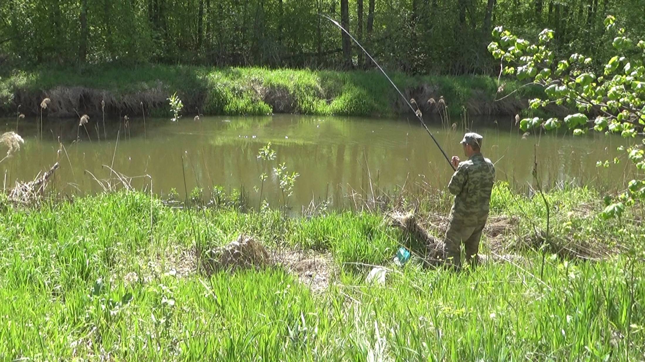 Рыбалка 7 мая на малой реке на поплавок - новые знания по весенней рыбалке на малой реке!