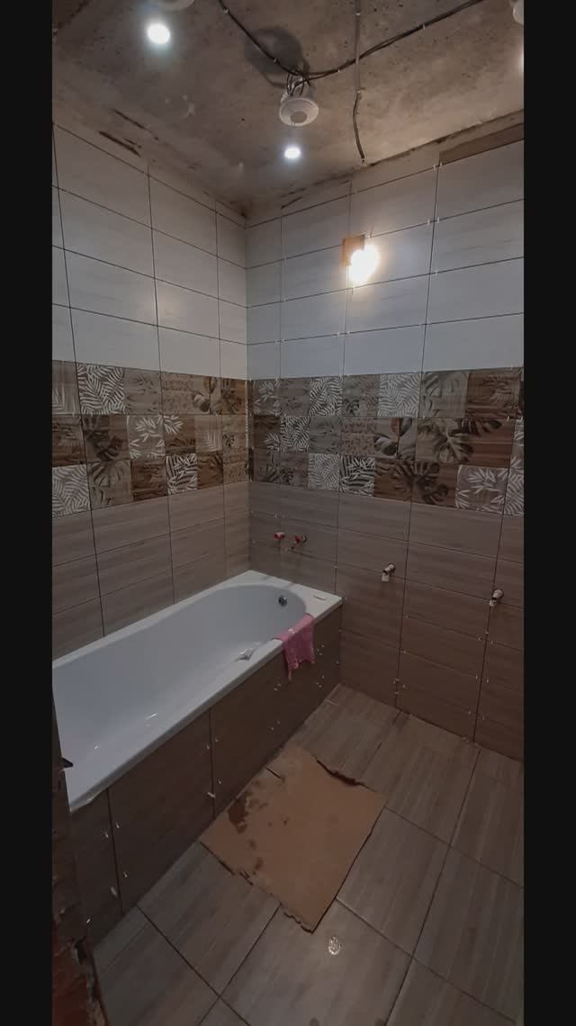 Ремонт санузла 4 м.кв. во вторичке. Монтаж плитки. Ремонт. Калининград.