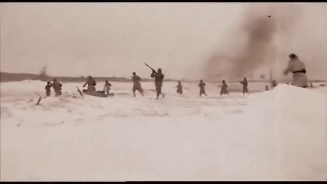 Гибель советских солдат в бою  Редкие кадры кинохроники ВОВ.