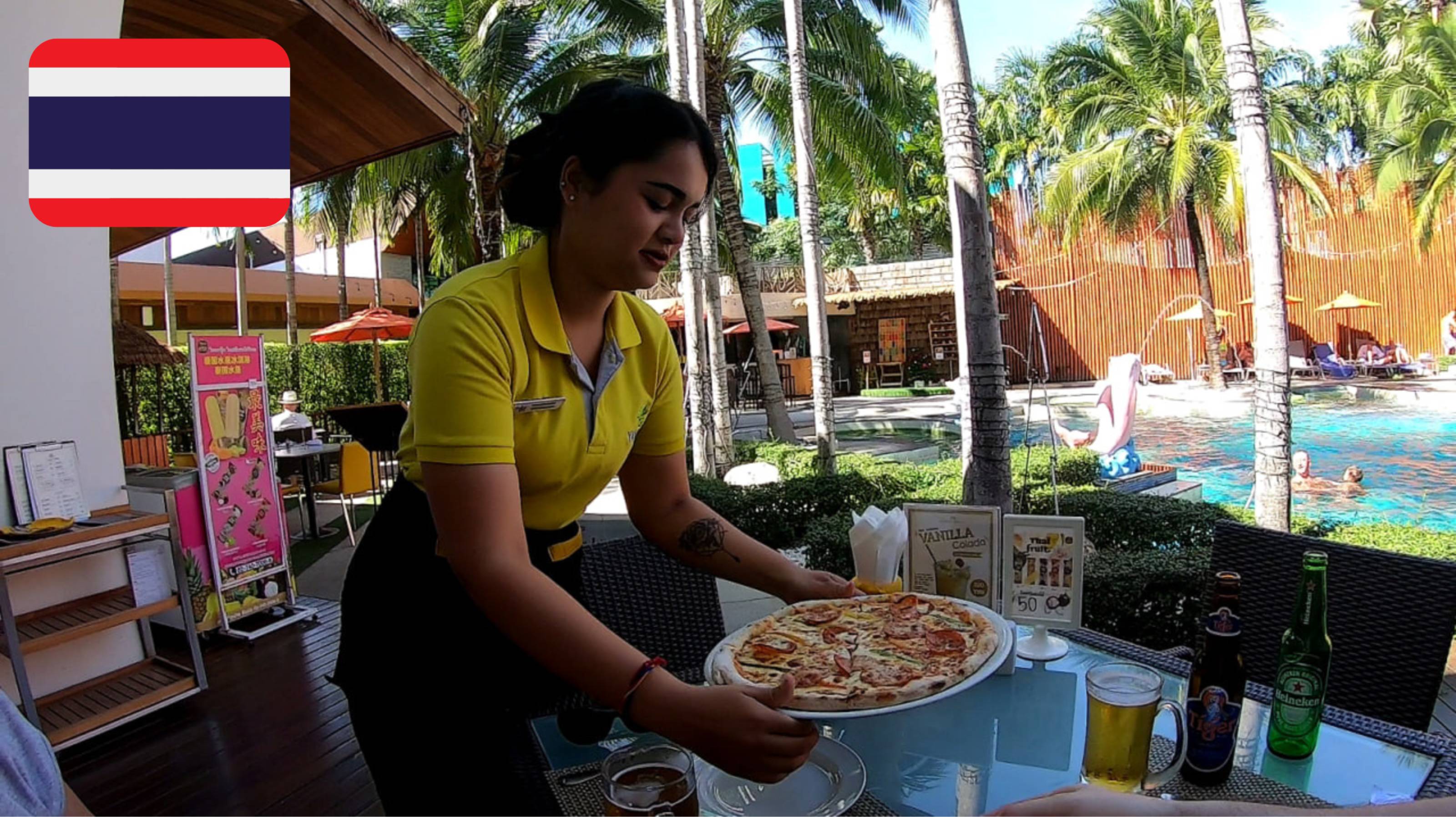 #13 Пробуем пиццу в ресторане нашего отеля The Beach Heights Resort 4*. Пхукет. Декабрь 2019