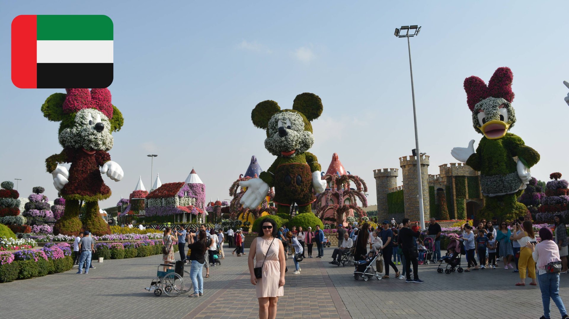 Парк цветов "Dubai Miracle Garden". ОАЭ. Дубай. Январь 2019