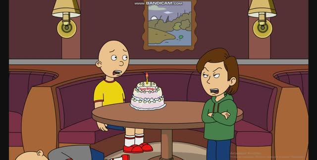 Classic Caillou throws a tantrum Because he want to blow the Candles (2023)