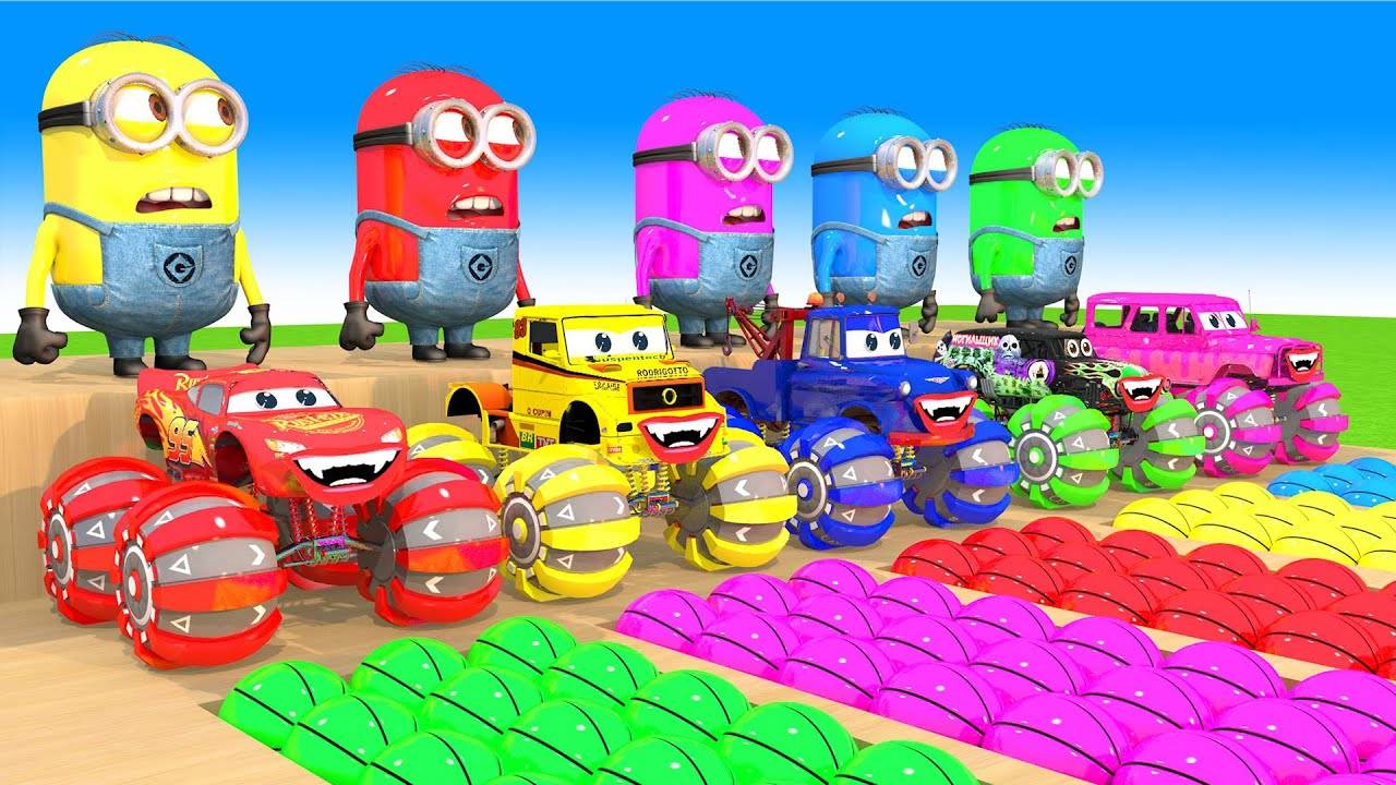 Мультики про машинки - Большие машины - Тяжелые грузовики - Сборник - Мультики для детей