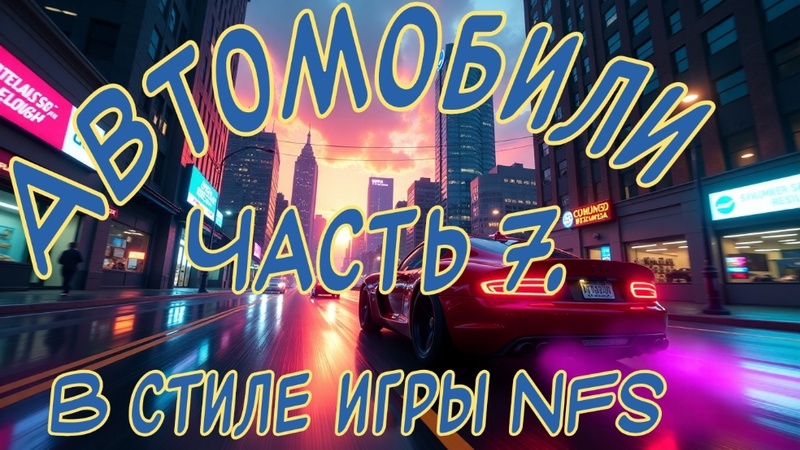 Автомобили в стиле игры NFS. Часть 7.