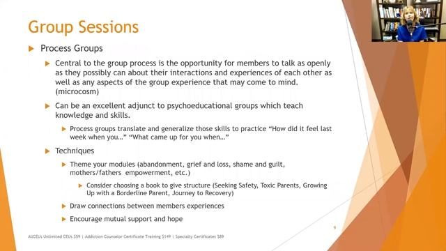 Starting and Running Individual and Group Sessions _ Addiction Counselor Exam Re