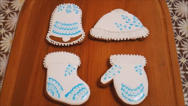 Рецепт ИМБИРНЫХ пряников Роспись пряников Рождественские пряники Готовим с любовью