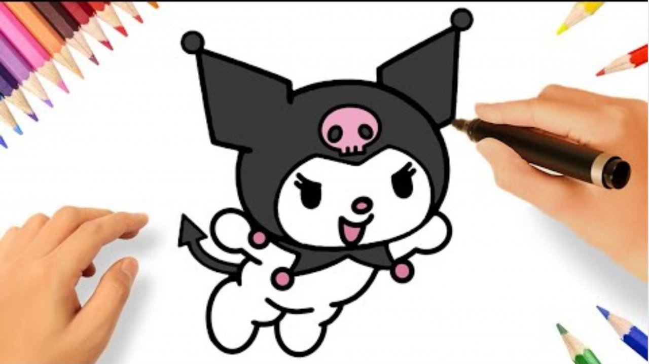 КАК РИСОВАТЬ ЛЕТАЮЩУЮ КУРОМИ 🖤🎀💗