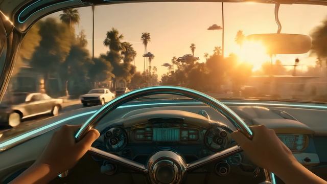 Luxurious Retro-Future Dreamy Sci-Fi Visuals & Relaxing Jazz