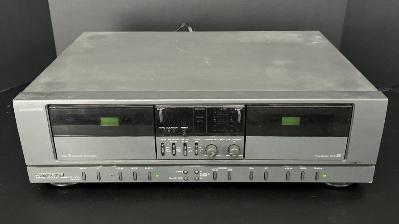 Двухкассетная дека  стереосистема Mitsubishi M-T5311-Тайвань-80-Х
