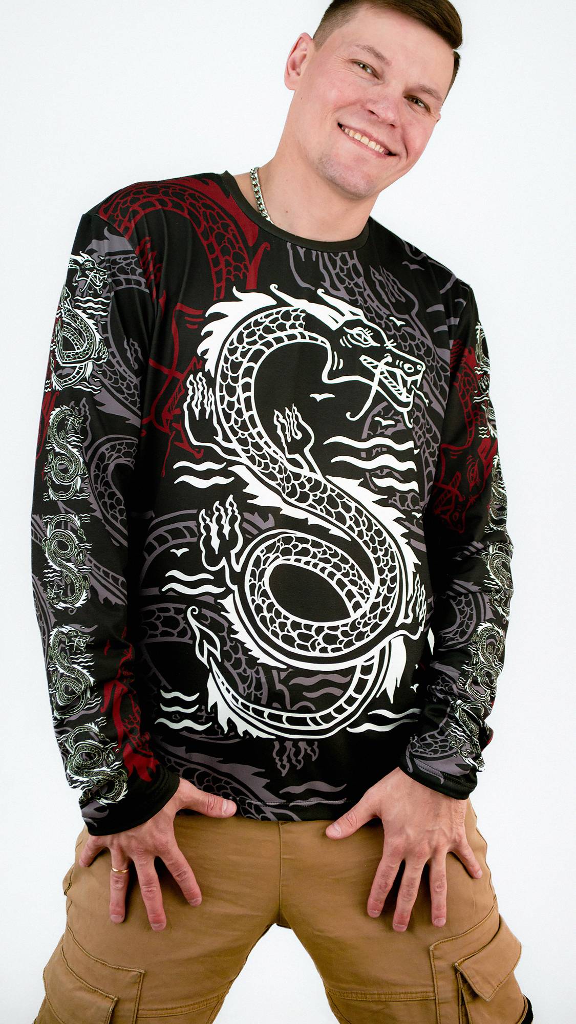 Лонгслив ДРАКОН ГЛОБАЛ (черный)