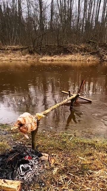 инженерный лайфхак для мяса на вертеле