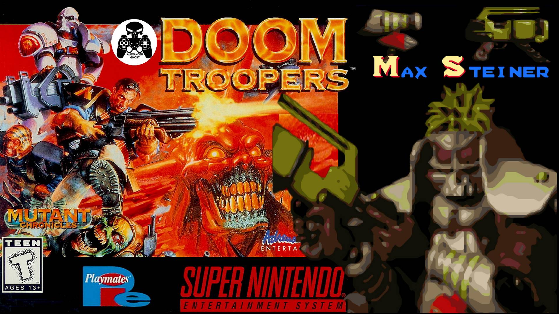 DOOM Troopers Mutant Chronicles SNES прохождение Max Steiner