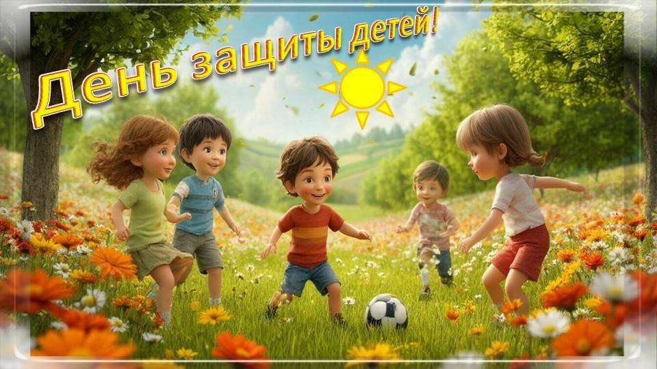 День защиты детей видеооткрытка 2
