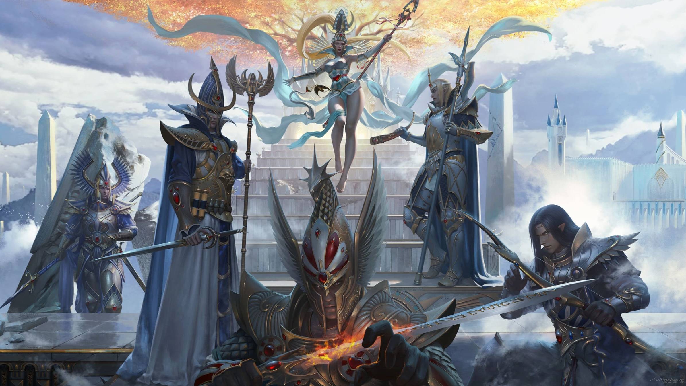 Total War: Warhammer III ( SFO- Scorched Earth ) 1# Алит Анар (Высшие Эльфы) лег +10