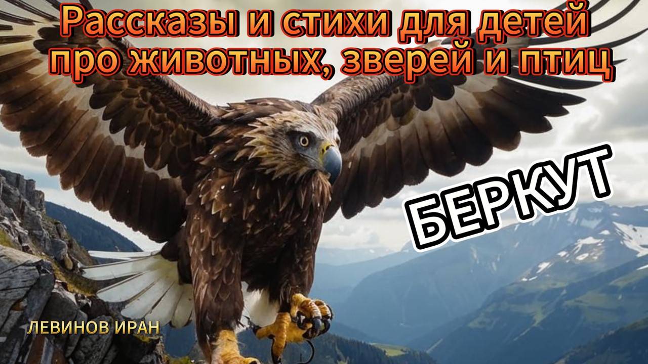 Беркут. Рассказы и стихи для детей про животных, зверей и птиц.  Детский писатель Левинов Иран.