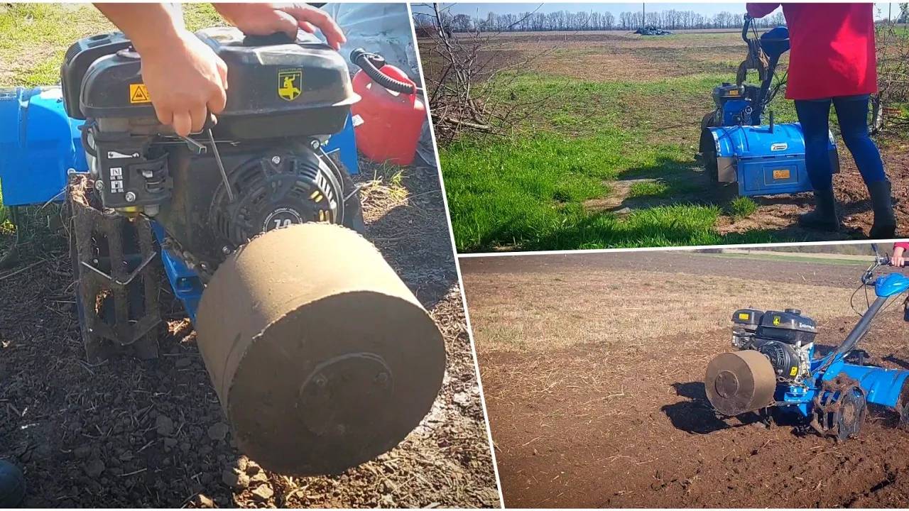 Мотоблок Кентавр МБ 40-1С в РАБОТЕ - копаю ПЫРЕЙ