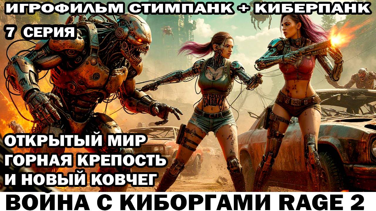 Горная крепость и ковчег Война с киборгами Rage2 в стиле стимпанк киберпанк фоллаут 7 серия #кибер