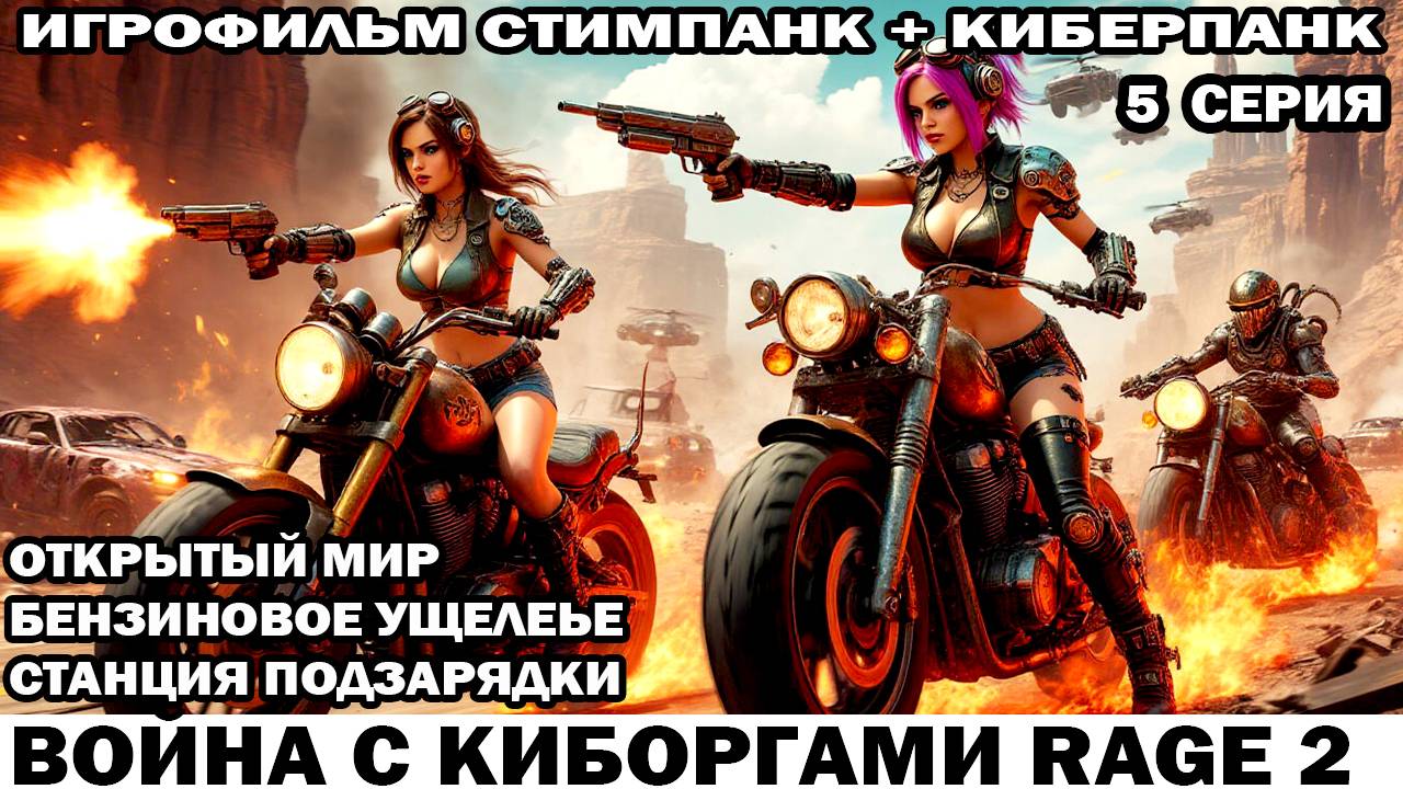 Зачистка Бензо ущелья Война с киборгами Rage2 в стиле стимпанк киберпанк фоллаут 5 серия #киберпанк