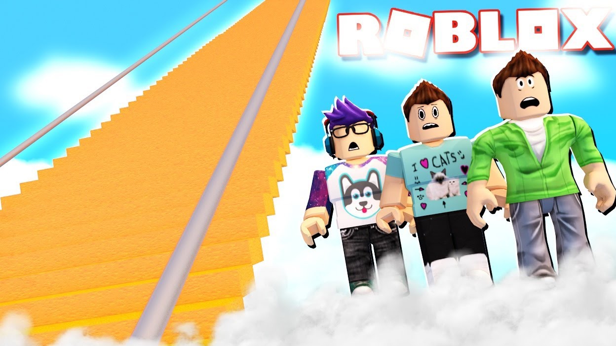 Roblox, новый режим СКОЛЬЗКАЯ ЛЕСТНИЦА