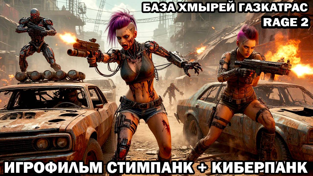 База хмырей Газкатрас Война с киборгами Rage2 в стиле стимпанк киберпанк фоллаут #шутер #rage2