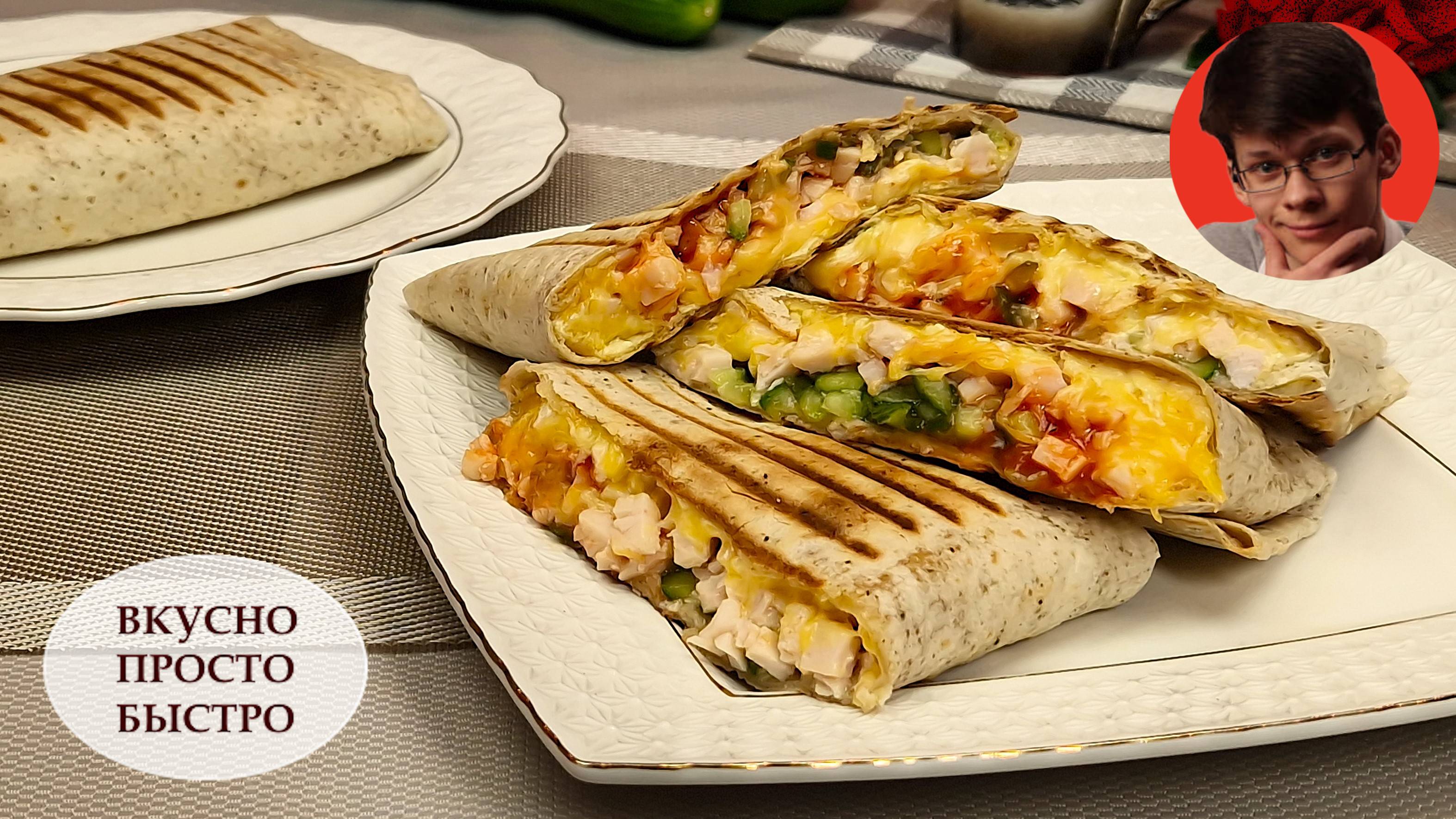 Домашняя шаурма из лаваша на каждый день. Готовится просто, получается вкусно!