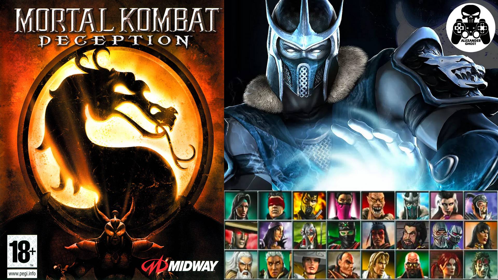 Mortal Kombat Deception Sony PlayStation 2 прохождение Sub-Zero