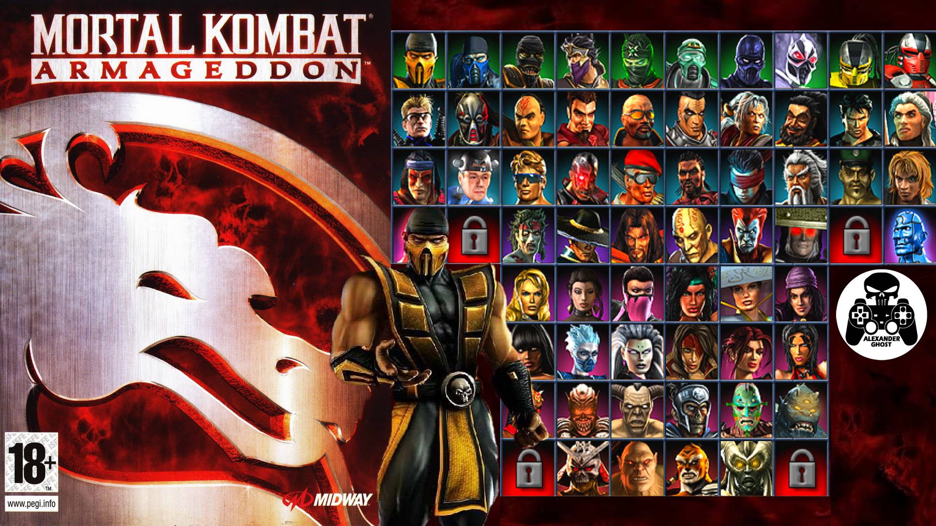 Mortal Kombat Armageddon Sony PlayStation 2 прохождение Scorpion