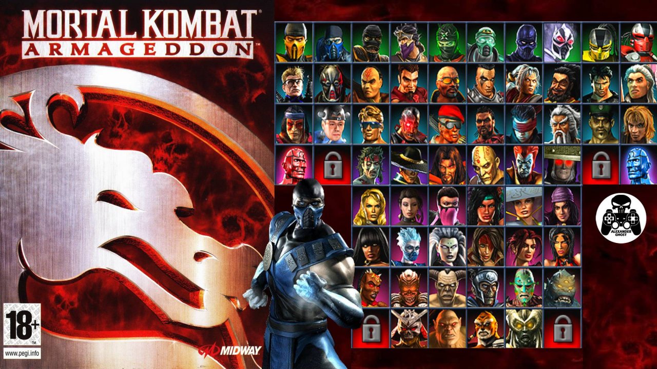 Mortal Kombat Armageddon Sony PlayStation 2 прохождение Sub-Zero