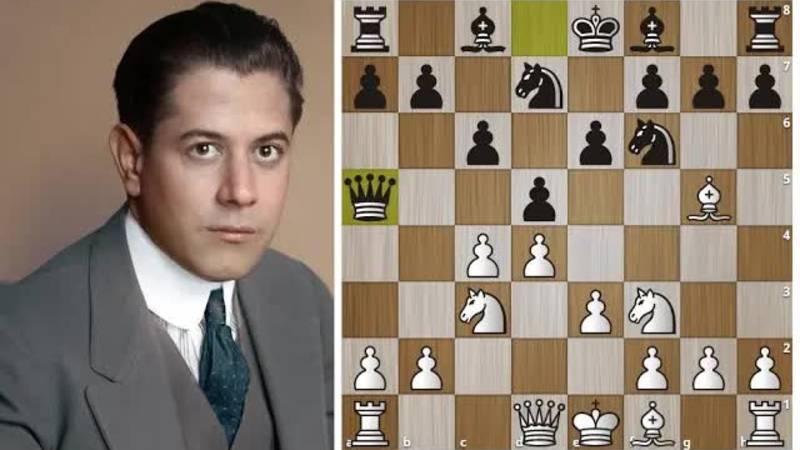 Х.Р.Капабланка-А.Алехин： Блестящая контратака в Кембридж-Спрингском варианте! Шахматы.