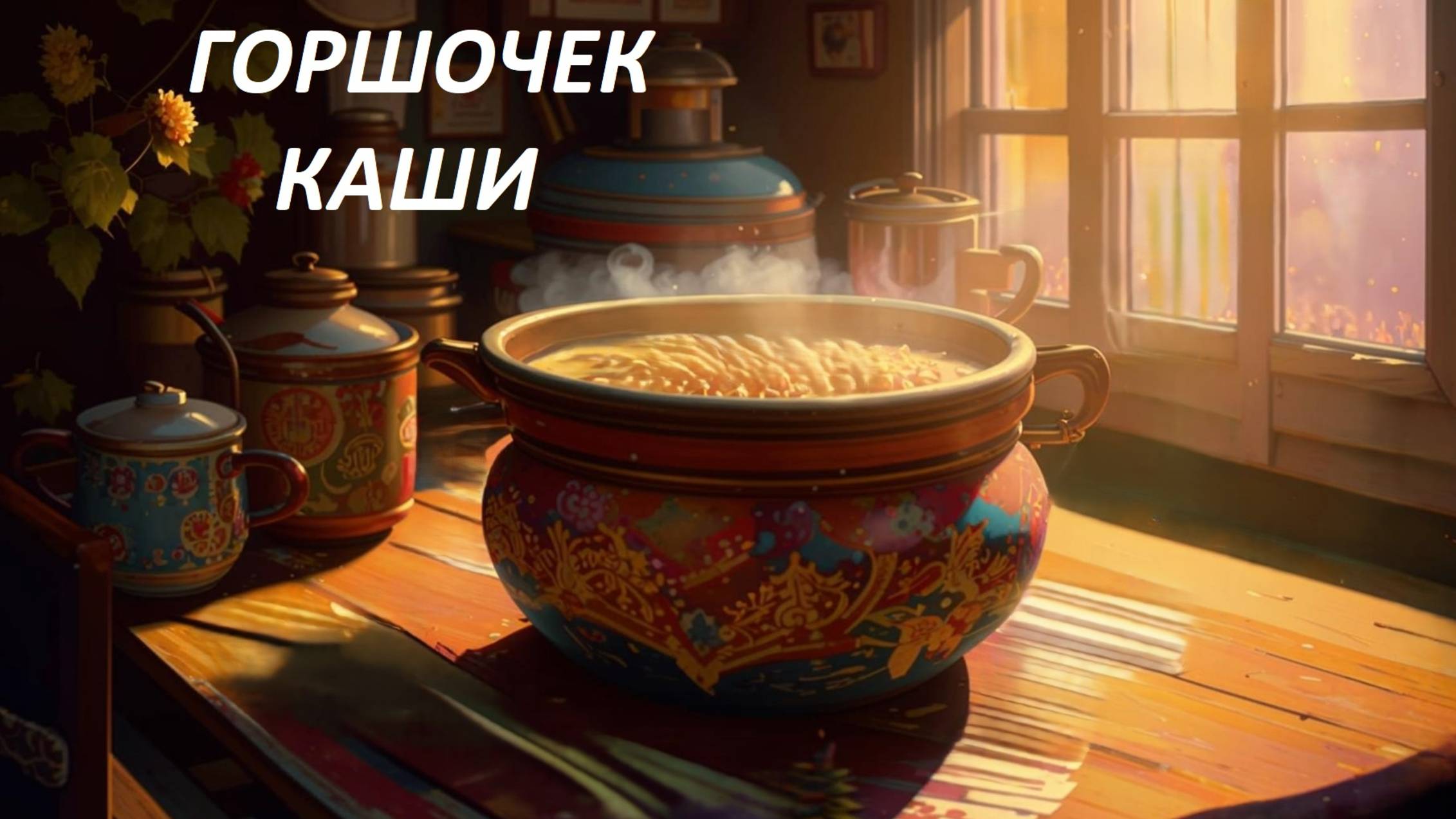 Аудиосказка. Горшочек каши. Братья Гримм.  Сказки на ночь. Сказки для детей.