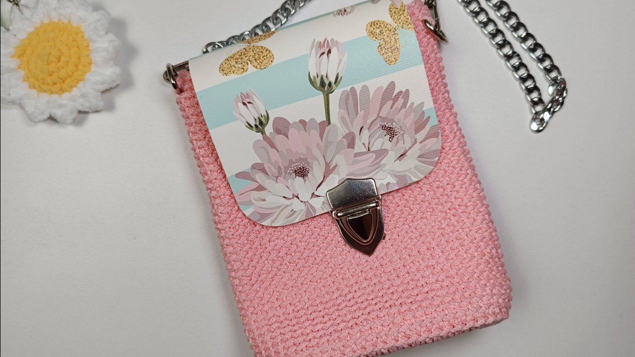 Летняя сумочка из полиэфирного шнура 🧶