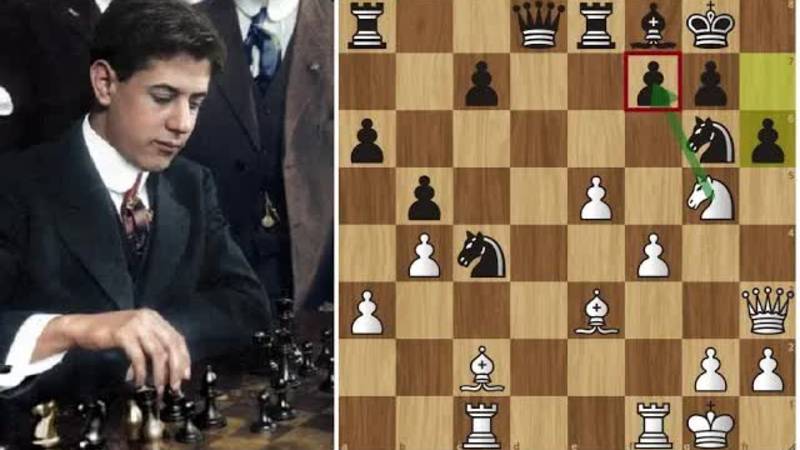 Х.Р.Капабланка - О.Чайес   КАБАНИЙ удар...шах, шах...мат! Шахматы